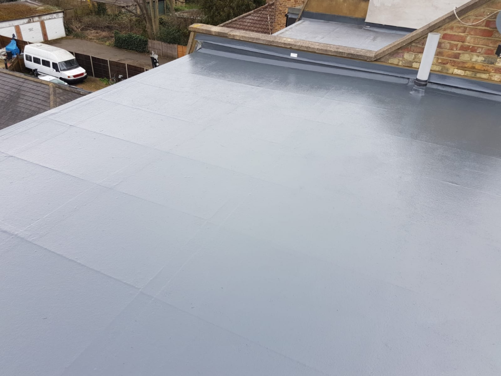 Fiberglass Flat Roofing Installation 2 - After